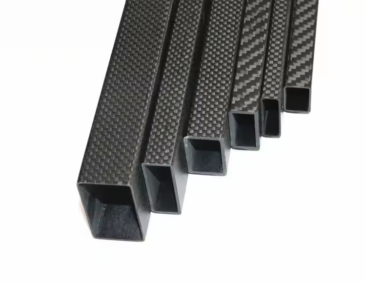 Mold free high strength carbon fibre tube carbon fiber square tube with glossy finish