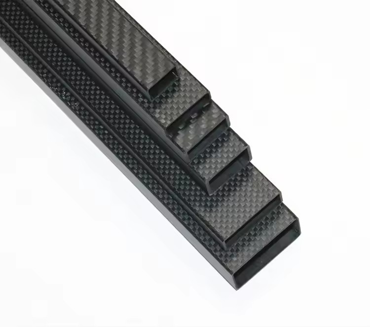 Mold free high strength carbon fibre tube carbon fiber square tube with glossy finish