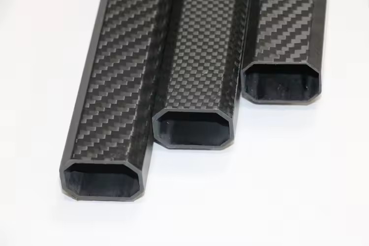 Mold free high strength carbon fibre tube carbon fiber square tube with glossy finish