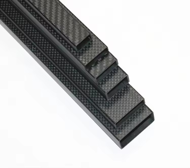 Mold free high strength carbon fibre tube carbon fiber square tube with glossy finish