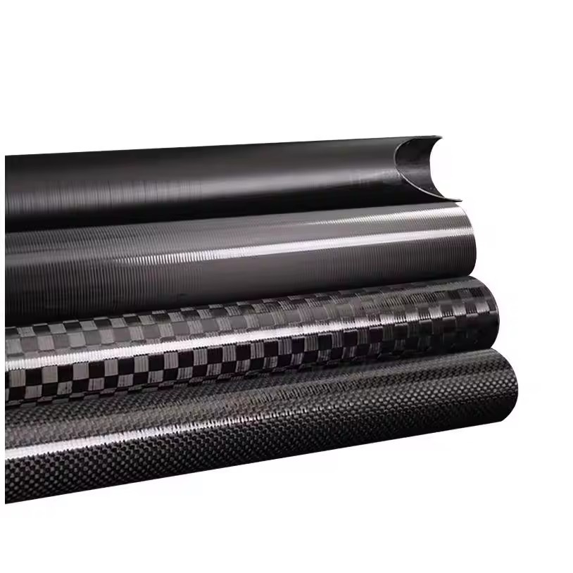 Custom 3K Carbon Fiber Tube Lightweight Sport Equipment with Durable Pattern
